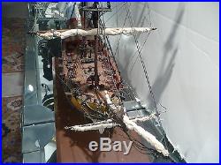 Vintage Handmade Fair American 1780 Model Ship