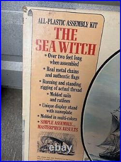 VINTAGE SEALED NEW Aurora Model Kit Ship 1966 1/118 The Sea Witch Clipper
