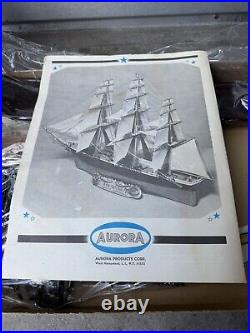 VINTAGE SEALED NEW Aurora Model Kit Ship 1966 1/118 The Sea Witch Clipper