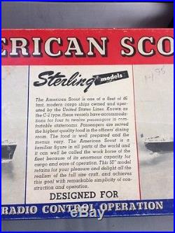 Vintage Sterling Wood American Scout C-2 Cargo Ship Kit