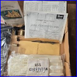VTG 1969 Revell 196 U. S. S. Constitution Old Ironsides Ship Model Kit H-3981500