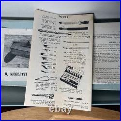 VTG R. Nicoletti Ship Crafters Half Hull Model Kit With Box & Instructions READ
