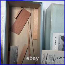VTG R. Nicoletti Ship Crafters Half Hull Model Kit With Box & Instructions READ