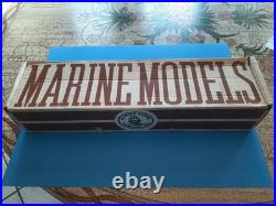 Vintage 1952 1/16 Marine Models USS Gearing WWII 24 Wood Ship Model Kit