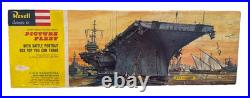 Vintage 1960 Revell USS SARATOGA US Navy Aircraft Carrier Model Ship Kit H385