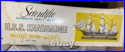 Vintage 1960's Scientific Model USS Kearsarge Wood Civil War Fighting Ship 190 Vintage 1960's Scientific Model USS Kearsarge Wood Civil War Fighting Ship 190
