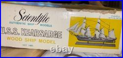 Vintage 1960's Scientific Model USS Kearsarge Wood Civil War Fighting Ship 190 Vintage 1960's Scientific Model USS Kearsarge Wood Civil War Fighting Ship 190