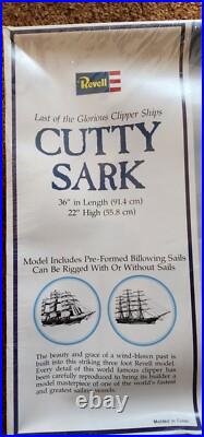 Vintage 1970'S Revell Cutty Sark Clipper Ship Model Kit H-399 1/96 Scale Sealed