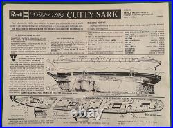 Vintage 1974 Revell 196 Scale Cutty Sark Ship Model Kit (real wood veneer deck)