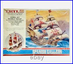 Vintage 1980s ERTL 1/100 Scale Model Spanish Galleon Model Kit Never Been Open