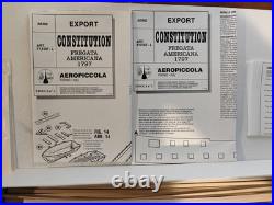 Vintage Aeropiccola American Frigate 1797 Wooden Ship Model Made in Italy