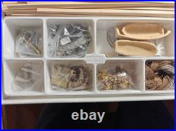 Vintage Aeropiccola American Frigate 1797 Wooden Ship Model Made in Italy