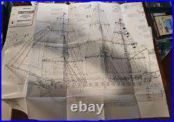 Vintage Aeropiccola American Frigate 1797 Wooden Ship Model Made in Italy