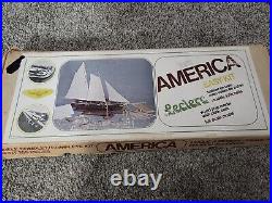 Vintage America 1851 Leclerc Wood Model Easy-Kit Boat Ship