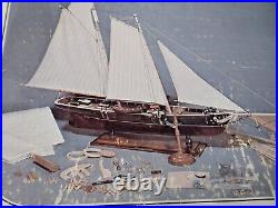 Vintage America 1851 Leclerc Wood Model Easy-Kit Boat Ship