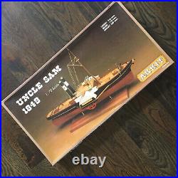 Vintage Arkit Wood Ship Model #202 Uncle Sam 1849 New In Open Box