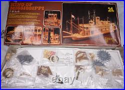 Vintage Artesania Latina Wood model ship King of Mississippi 150 in box 1980's