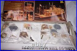 Vintage Artesania Latina Wood model ship King of Mississippi 150 in box 1980's