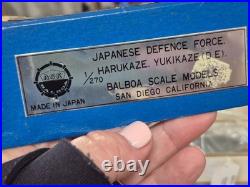 Vintage Balboa Brass Ship Model Kit Harukaze Yukikaze 1/270 A. S. K. Japan Navy