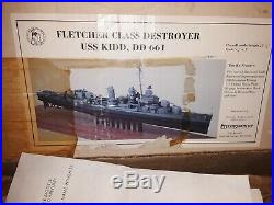 Vintage BlueJacket Ship Crafters FLETCHER CLASS DESTROYER USS KIDD DD 661