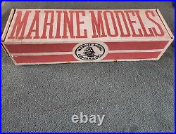 Vintage Boat Ship Marine Model Co. Santa Maria No. 1106 Solid Wood Hull