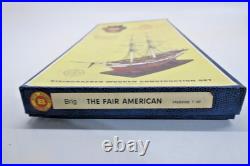 Vintage Brig Steingraber FAIR AMERICAN 160 Scale Wood Ship Model Kit