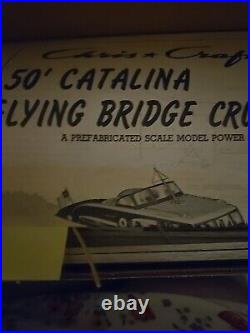 Vintage Chris Craft Sterling Models 50' Catalina Flying Bridge Cruiser Kit NIB