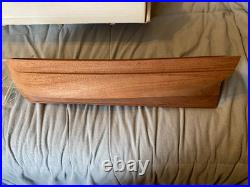 Vintage Constitution Unbuilt Model Ship Kit Solid Wood Hull in box