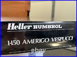 Vintage Heller 1/150 Amerigo Vespucci 1/150 scale ship. FACTORY SEALED
