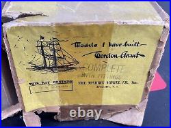 Vintage Marine's True Scale Ship Model C. W. Morgan No. 1089 Original Box