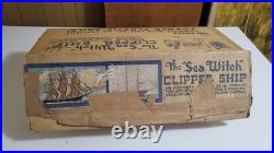 Vintage Marx Sea Witch Clipper Ship Plastic Model Kit Boxed Vintage Marx Sea Witch Clipper Ship Plastic Model Kit Boxed