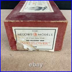 Vintage Megow's Models The Pilgrims' Ship Mayflower 1620 Wood Model Kit