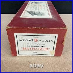Vintage Megow's Models The Pilgrims' Ship Mayflower 1620 Wood Model Kit