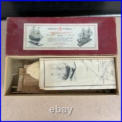 Vintage Megow's Models The Pilgrims' Ship Mayflower 1620 Wood Model Kit