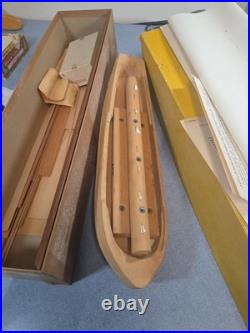 Vintage Model Shipways #2028 Privateer Rattlesnake Sailing Ship Wooden Model Kit