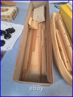 Vintage Model Shipways #2028 Privateer Rattlesnake Sailing Ship Wooden Model Kit