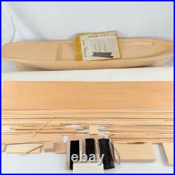 Vintage Model Shipways Clipper Ship Flying Fish 1851 Wood Kit #2018 Incomplete