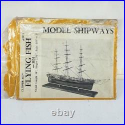 Vintage Model Shipways Clipper Ship Flying Fish 1851 Wood Kit #2018 Incomplete