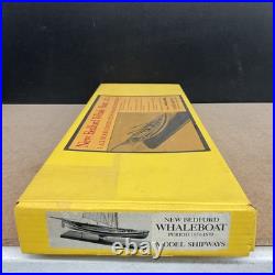 Vintage Model Shipways New Bedford Whale Boat 1850-1870 Wooden 116 Scale Model