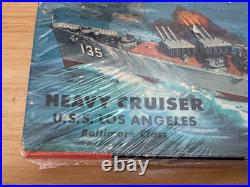 Vintage NOS 1954 Revell USS LOS ANGELES Heavy Cruiser Model Ship Kit / H-306169