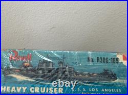 Vintage NOS 1954 Revell USS LOS ANGELES Heavy Cruiser Model Ship Kit / H-306169