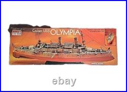 Vintage Revell 1232 CRUISER USS OLYMPIA Flagship Model Kit H-443 Navy Manila