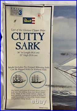 Vintage Revell Model Level 3 Cutty Sark Clipper Ship H-399 Large 36 X 22