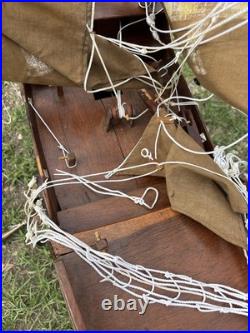 Vintage Santa Maria Large Wooden Ship Model For Restoration