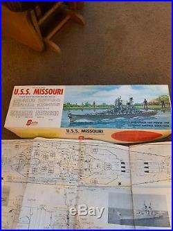 Vintage Sterling Radio Control USS Missouri Battle Ship