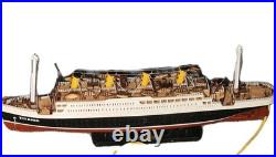 Vintage Titanic Ship Model 32 Lighted With Chord Titanic Replica Model RARE