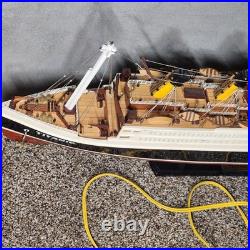 Vintage Titanic Ship Model 32 Lighted With Chord Titanic Replica Model RARE