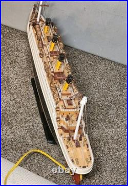 Vintage Titanic Ship Model 32 Lighted With Chord Titanic Replica Model RARE