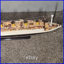 Vintage Titanic Ship Model 32 Lighted With Chord Titanic Replica Model RARE