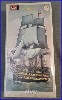 Vintage UPC H. M. S. Victory Ship Boat Model Kit 5001-100, 1/400 Scale Sealed RARE